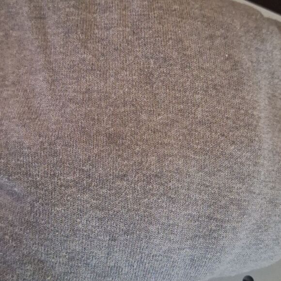 Michael Kors Womens Gray Cowl Neck Fringe Sweater Long Sleeve Loose Fit Medium - Picture 8 of 11